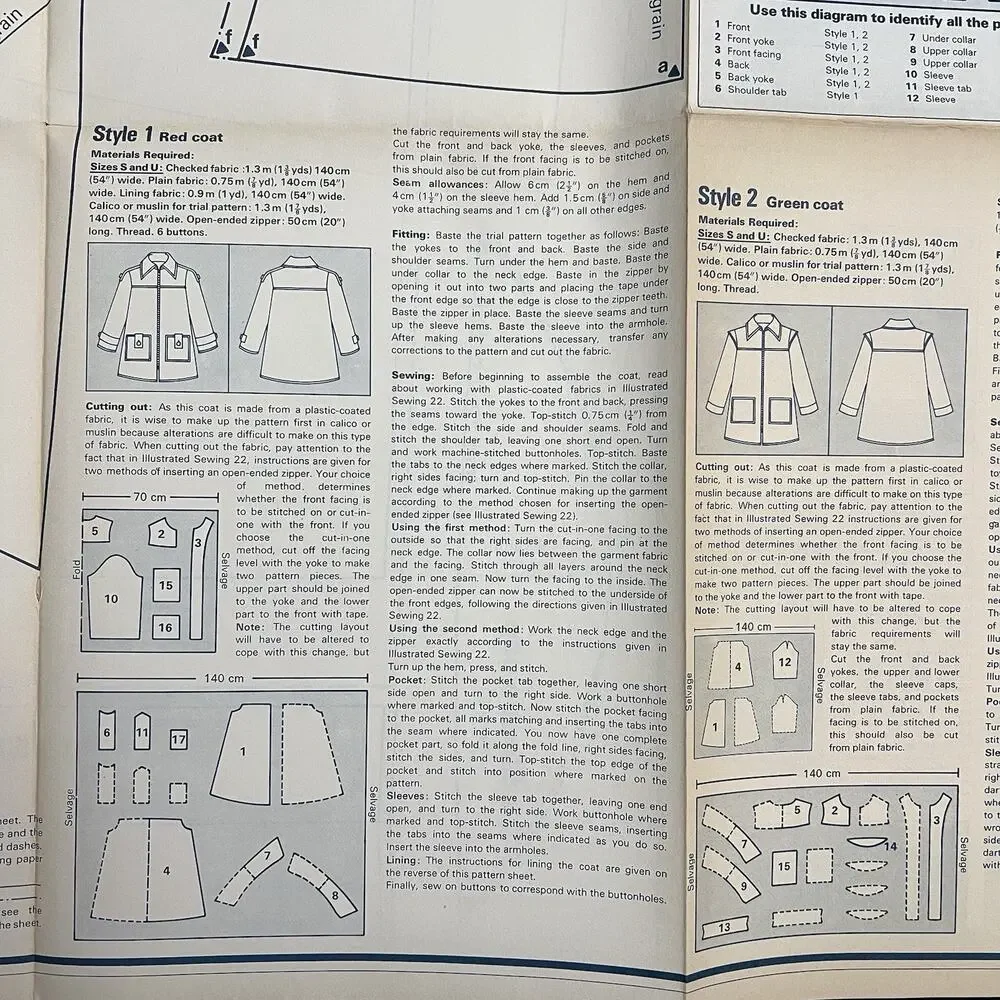 Vintage Designer Sewing Patterns Uncut Lot Of 4 Childs Coat Skirts Shirts